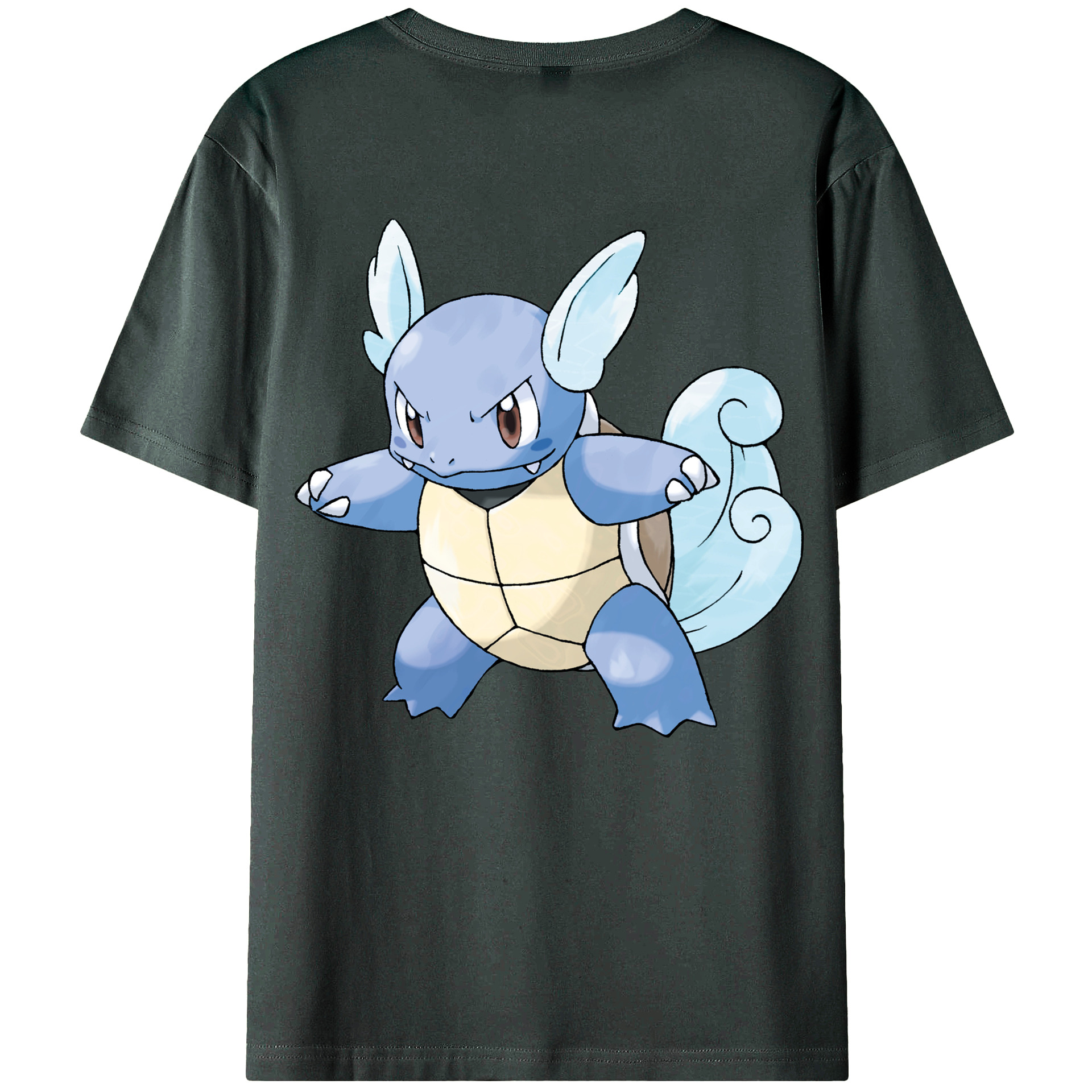 （画像用） ポケットモンスター Pokémon 綿100％ メンズ半袖Tシャツ（バックプリント） 通気性